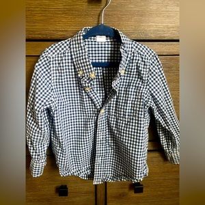 Gap checkered button down shirt size 3T